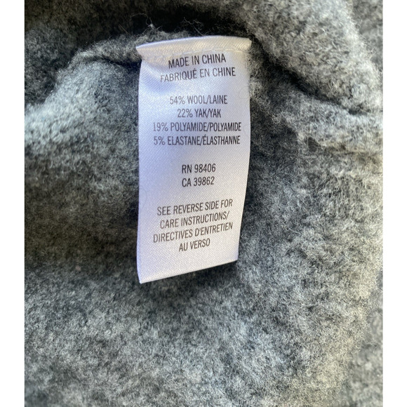 Theory Sweater Womens Size Small Gray Wool Blend Dreeden Avalon Cowl Turtleneck - Picture 4 of 10